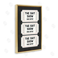 Lettered and Lined | Sh*t Show Bathroom Tickets