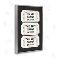 Lettered and Lined | Sh*t Show Bathroom Tickets