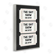Lettered and Lined | Sh*t Show Bathroom Tickets