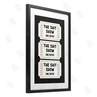 Lettered and Lined | Sh*t Show Bathroom Tickets