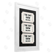 Lettered and Lined | Sh*t Show Bathroom Tickets