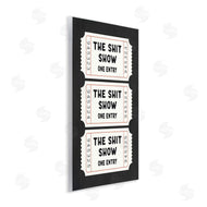 Lettered and Lined | Sh*t Show Bathroom Tickets