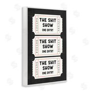 Lettered and Lined | Sh*t Show Bathroom Tickets