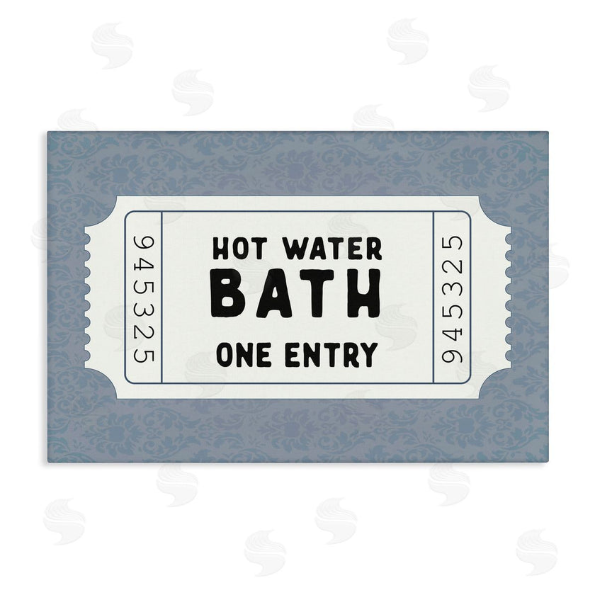 Lettered and Lined | Retro Bathroom Ticket