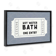 Lettered and Lined | Retro Bathroom Ticket