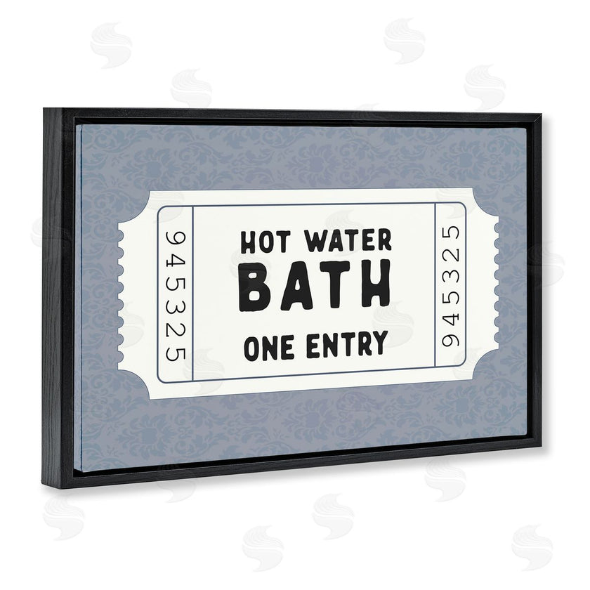 Lettered and Lined | Retro Bathroom Ticket