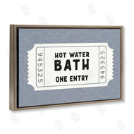 Lettered and Lined | Retro Bathroom Ticket