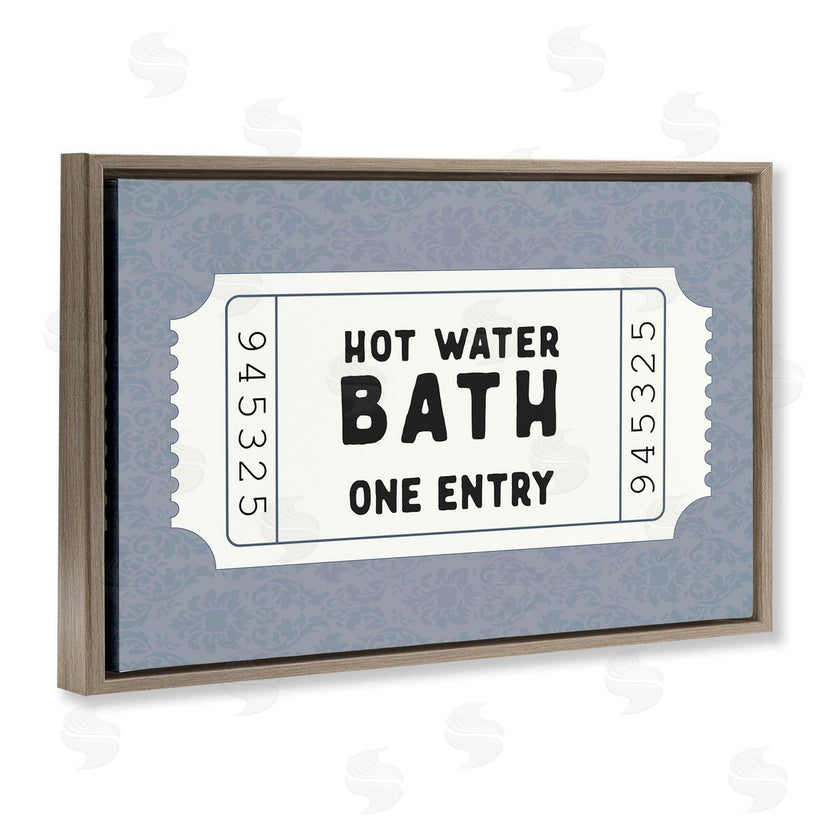 Lettered and Lined | Retro Bathroom Ticket