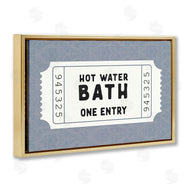 Lettered and Lined | Retro Bathroom Ticket