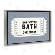 Lettered and Lined | Retro Bathroom Ticket