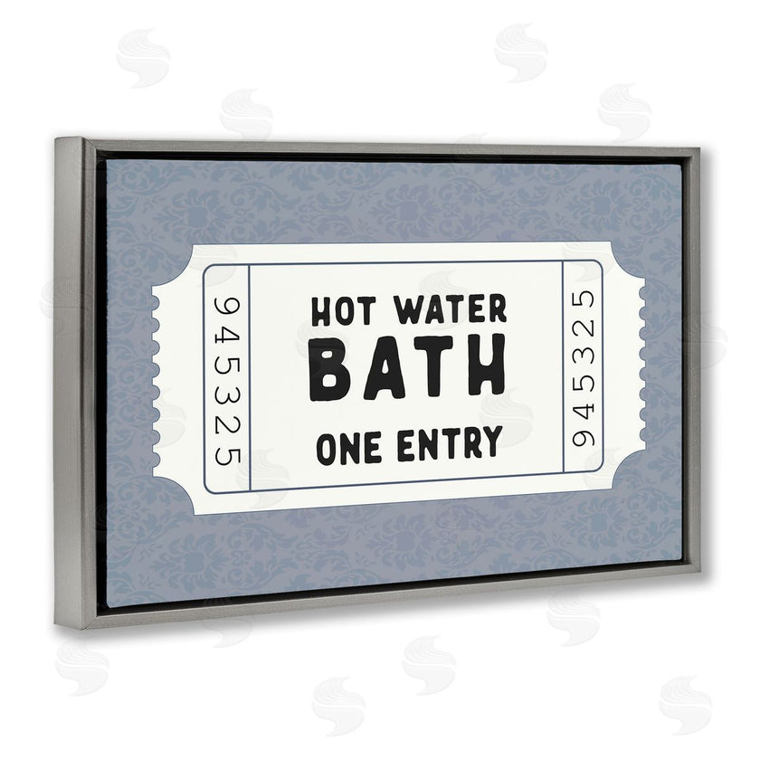 Lettered and Lined | Retro Bathroom Ticket