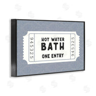 Lettered and Lined | Retro Bathroom Ticket
