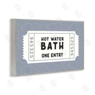 Lettered and Lined | Retro Bathroom Ticket