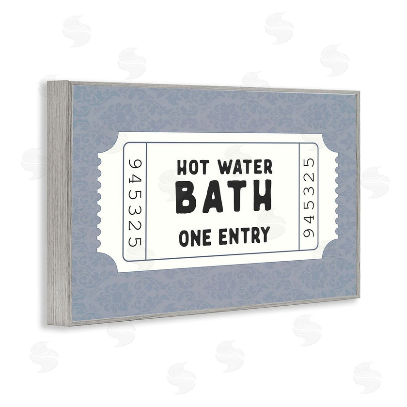Lettered and Lined | Retro Bathroom Ticket
