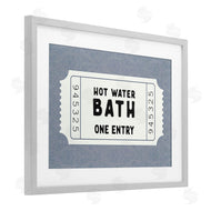 Lettered and Lined | Retro Bathroom Ticket