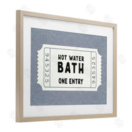 Lettered and Lined | Retro Bathroom Ticket