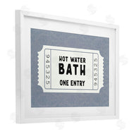 Lettered and Lined | Retro Bathroom Ticket