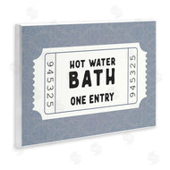 Lettered and Lined | Retro Bathroom Ticket