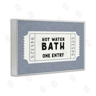 Lettered and Lined | Retro Bathroom Ticket