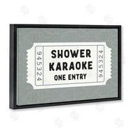 Lettered and Lined | Shower Singing Ticket Stub
