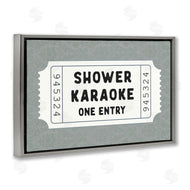 Lettered and Lined | Shower Singing Ticket Stub
