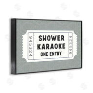 Lettered and Lined | Shower Singing Ticket Stub