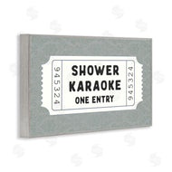 Lettered and Lined | Shower Singing Ticket Stub