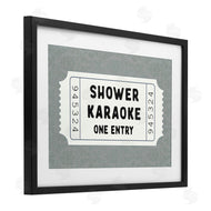 Lettered and Lined | Shower Singing Ticket Stub