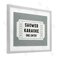 Lettered and Lined | Shower Singing Ticket Stub
