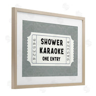 Lettered and Lined | Shower Singing Ticket Stub