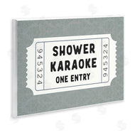 Lettered and Lined | Shower Singing Ticket Stub