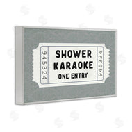 Lettered and Lined | Shower Singing Ticket Stub