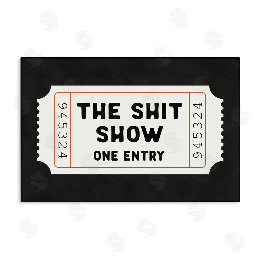 Lettered and Lined | Funny Bathroom Ticket