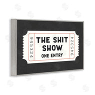 Lettered and Lined | Funny Bathroom Ticket