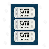 Lettered and Lined | Navy Bath Ticket Stubs