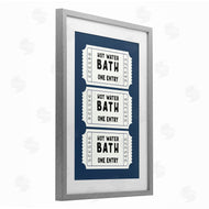 Lettered and Lined | Navy Bath Ticket Stubs