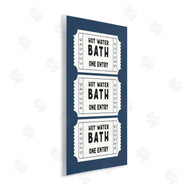 Lettered and Lined | Navy Bath Ticket Stubs