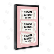 Lettered and Lined | Pink Shower Karaoke Tickets