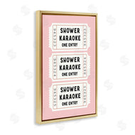 Lettered and Lined | Pink Shower Karaoke Tickets