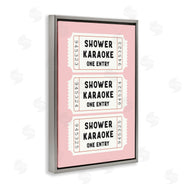 Lettered and Lined | Pink Shower Karaoke Tickets
