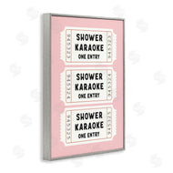 Lettered and Lined | Pink Shower Karaoke Tickets