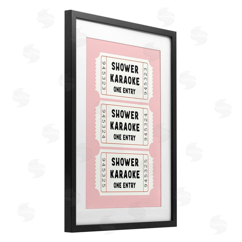 Lettered and Lined | Pink Shower Karaoke Tickets