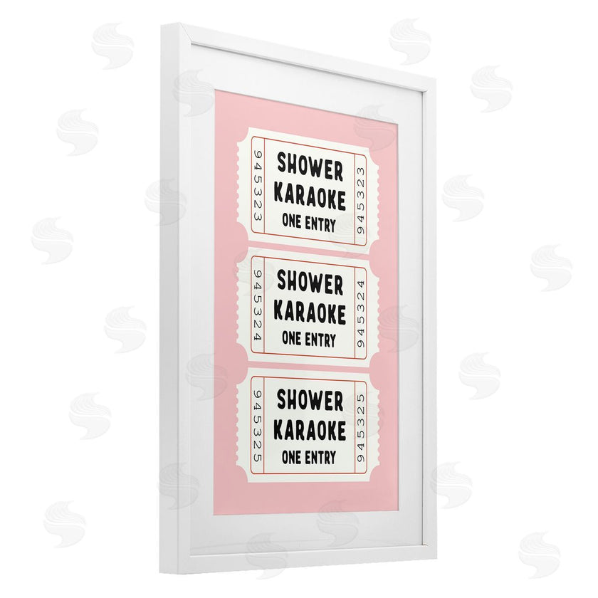 Lettered and Lined | Pink Shower Karaoke Tickets