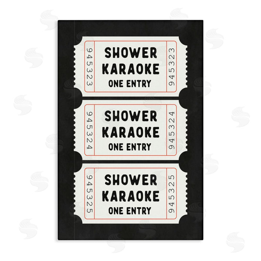Lettered and Lined | Shower Karaoke Ticket Stubs