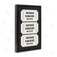 Lettered and Lined | Shower Karaoke Ticket Stubs