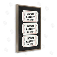 Lettered and Lined | Shower Karaoke Ticket Stubs
