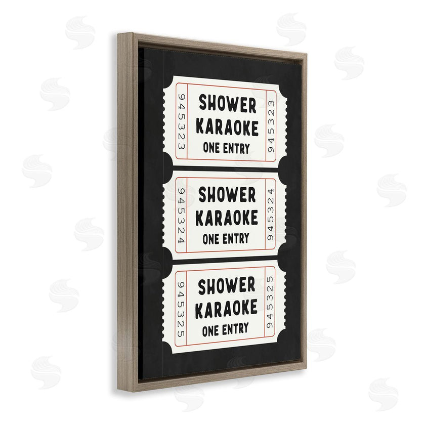 Lettered and Lined | Shower Karaoke Ticket Stubs