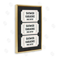 Lettered and Lined | Shower Karaoke Ticket Stubs