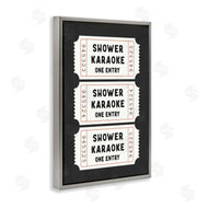 Lettered and Lined | Shower Karaoke Ticket Stubs