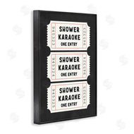 Lettered and Lined | Shower Karaoke Ticket Stubs